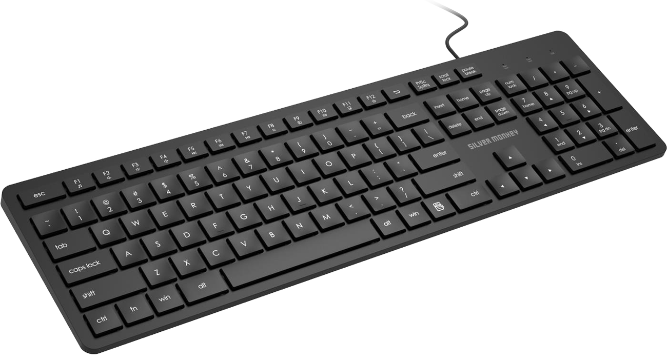 Silver Monkey X K40 Wired slim keyboard