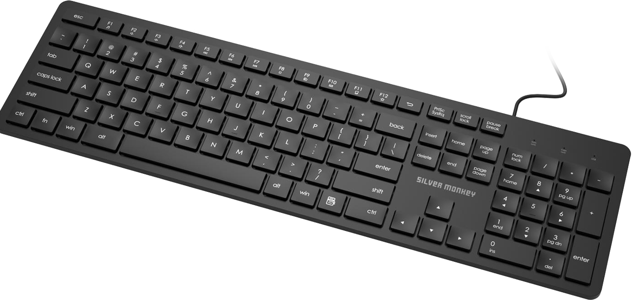 Silver Monkey X K40 Wired slim keyboard