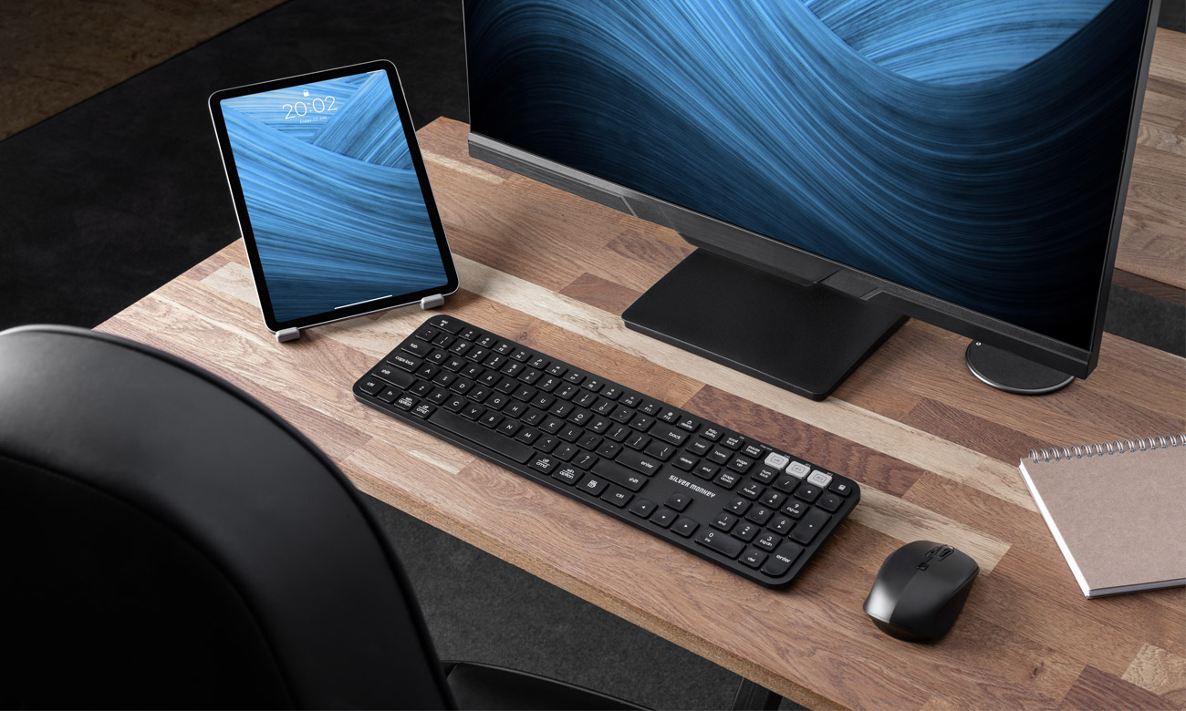 Silver Monkey X K90 Wireless premium business keyboard (black)