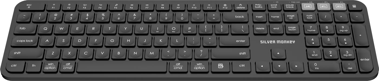 Silver Monkey X K90 Wireless premium business keyboard (black)