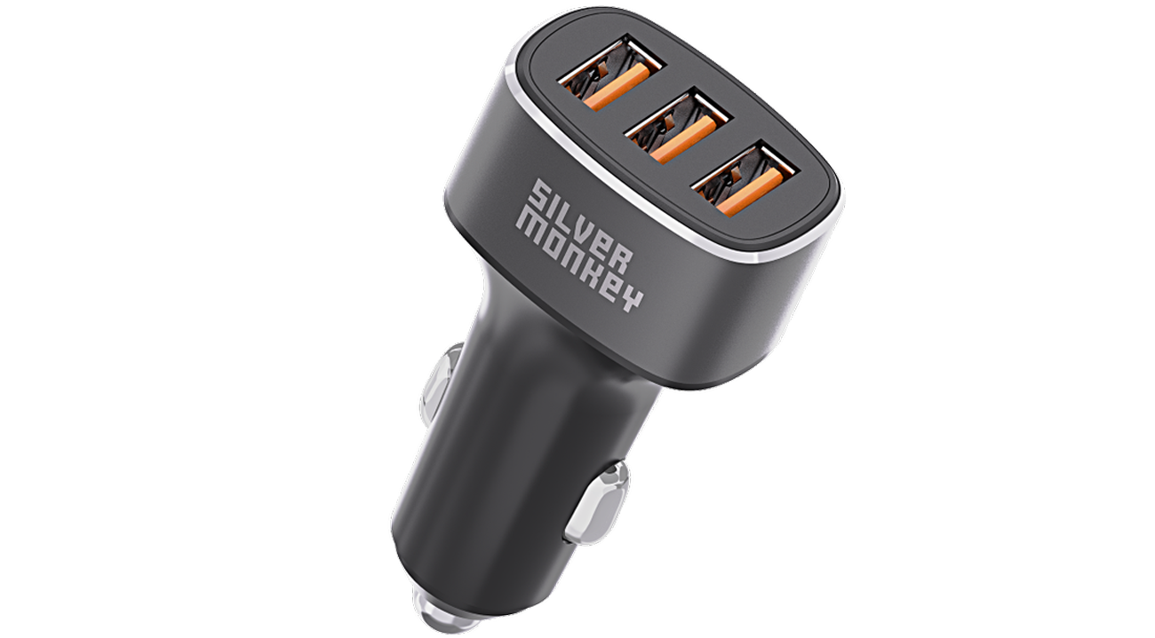 Silver Monkey X KFZ-Ladegerät 54W 3x USB 3.0 QC