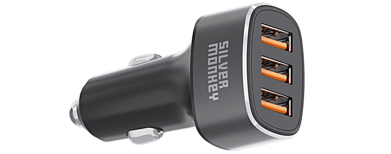 Silver Monkey X KFZ-Ladegerät 54W 3x USB 3.0 QC