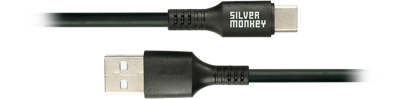 Silver Monkey X USB-A auf USB-C 3m Kabel