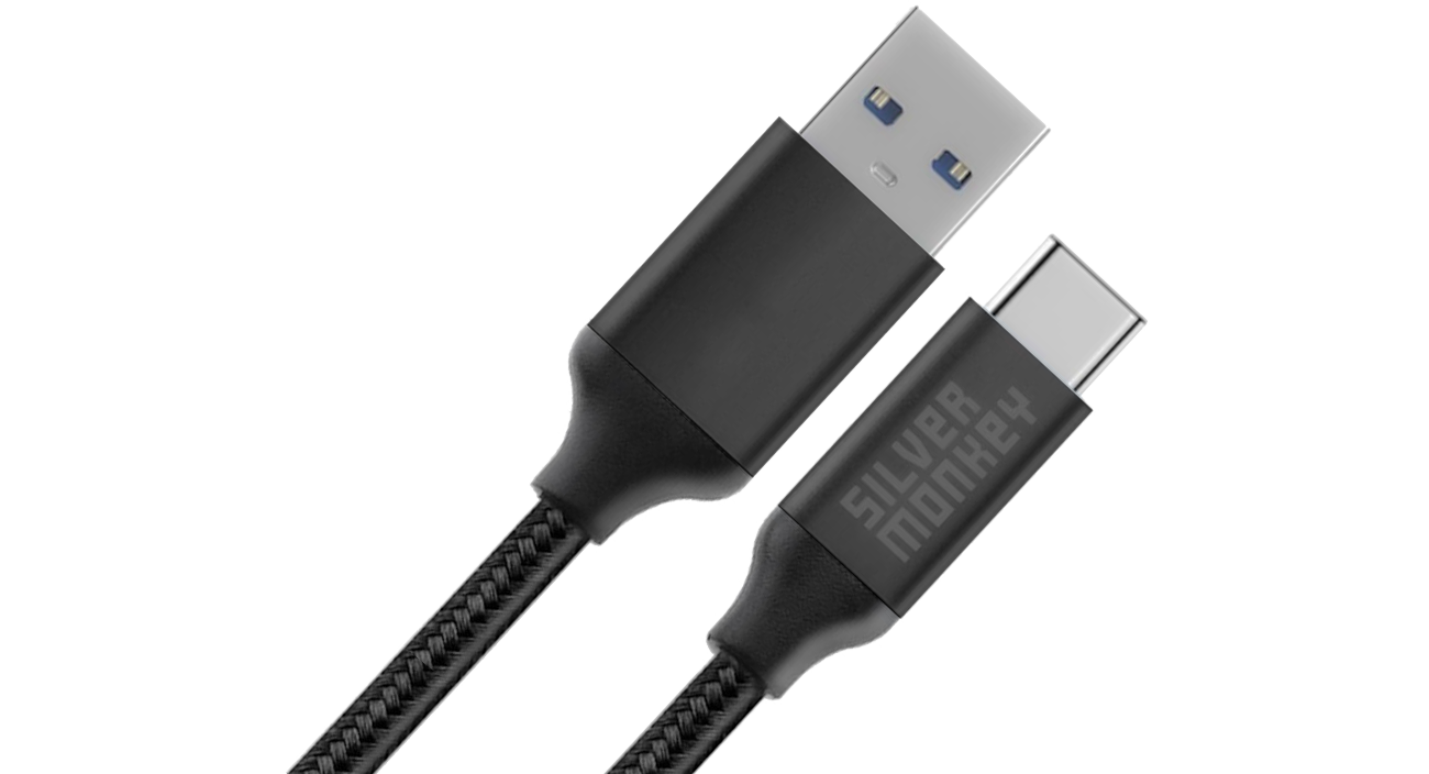 Silver Monkey X USB-A zu USB-C Kabel 0,5m 45W