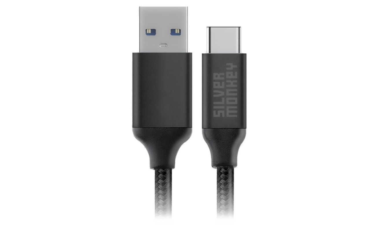 Silver Monkey X USB-A auf USB-C Kabel 1 m 45W