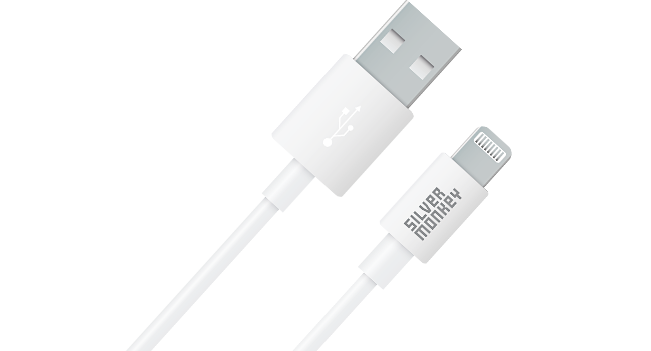 Silver Monkey X USB-A zu Lightning Kabel 3m