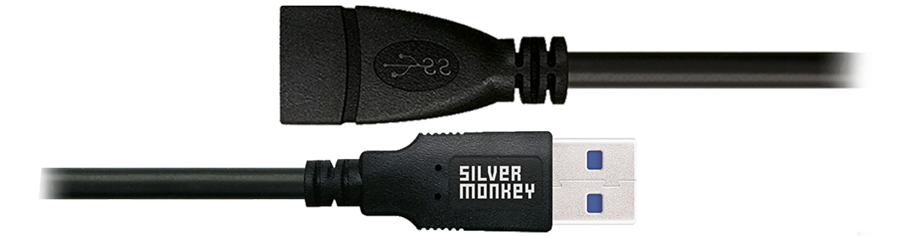 Silver Monkey X USB-Verlängerungskabel 2m (3.0)