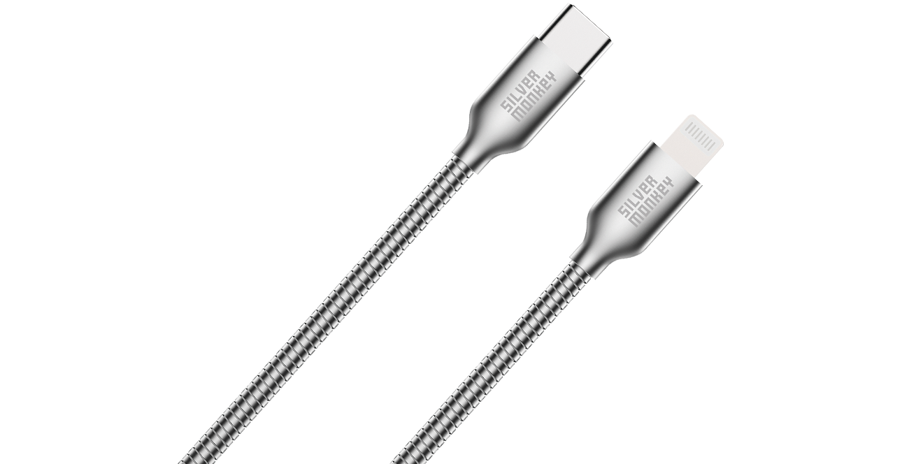Silver Monkey X USB-C - Lightning MFI Kabel 1m