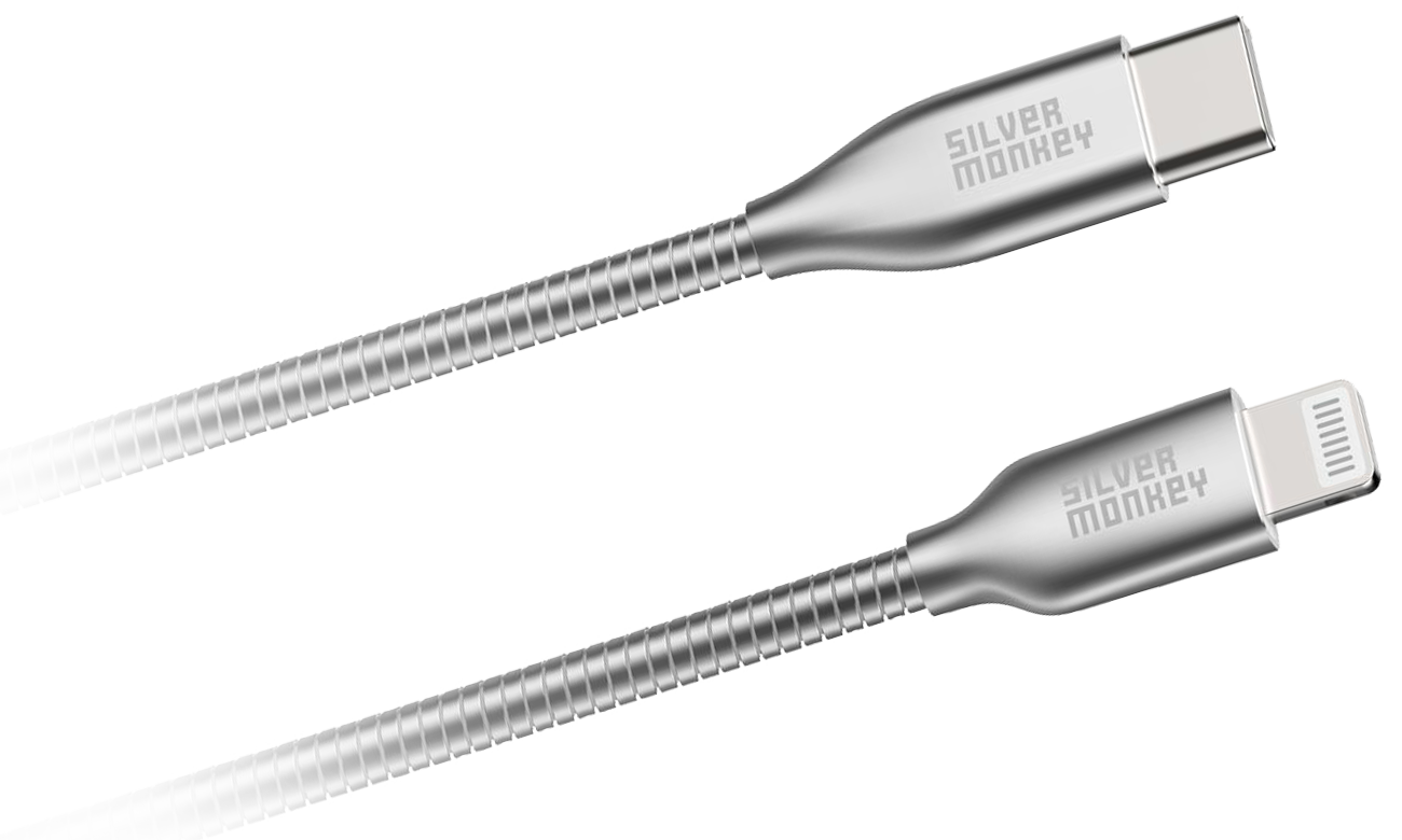 Silver Monkey X USB-C - Lightning MFI Kabel 1m