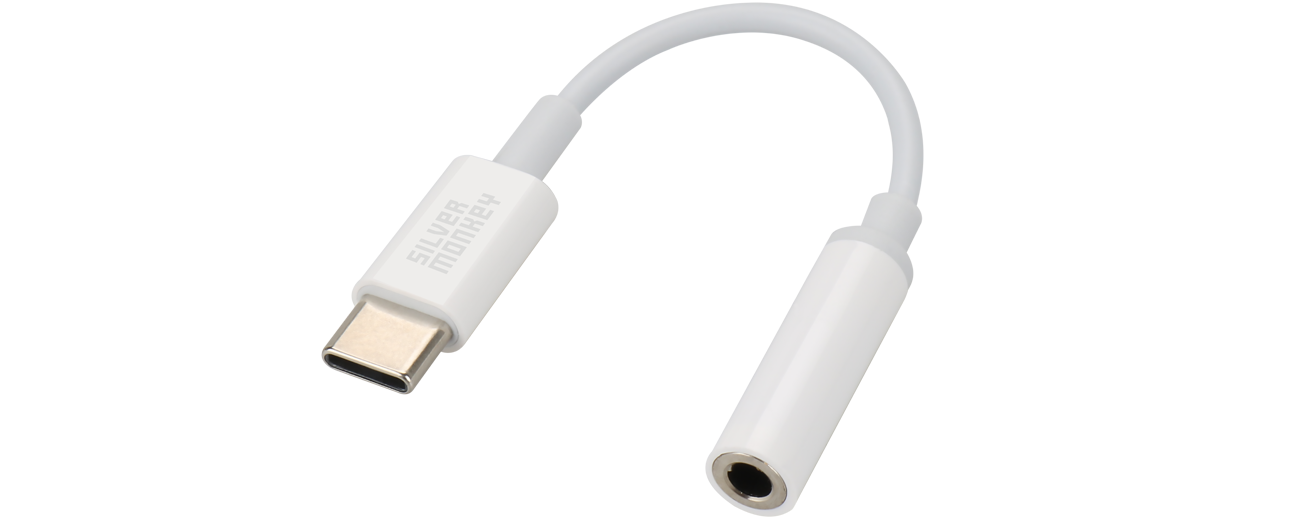 Silver Monkey X  USB-C - Minijack 3.5 Adapter