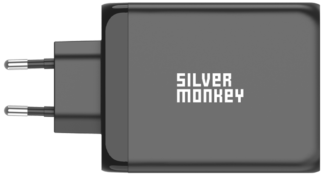 Silver Monkey X GaN 200W USB-C PD + USB 3.0 QC B Netzladegerät