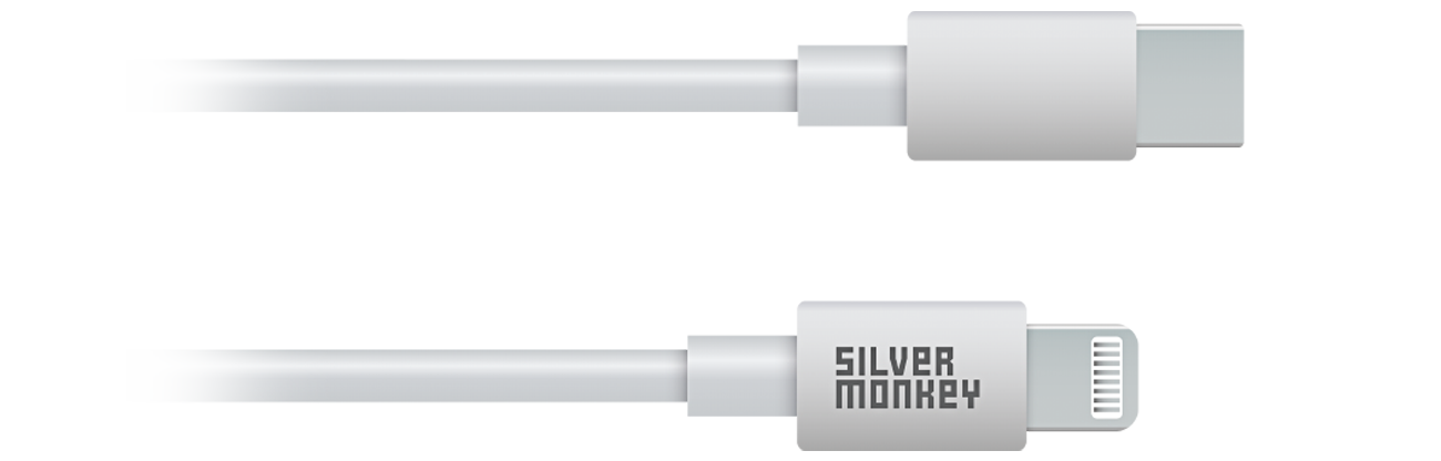 Silver Monkey X USB-C - Lightning Kabel 0,5m
