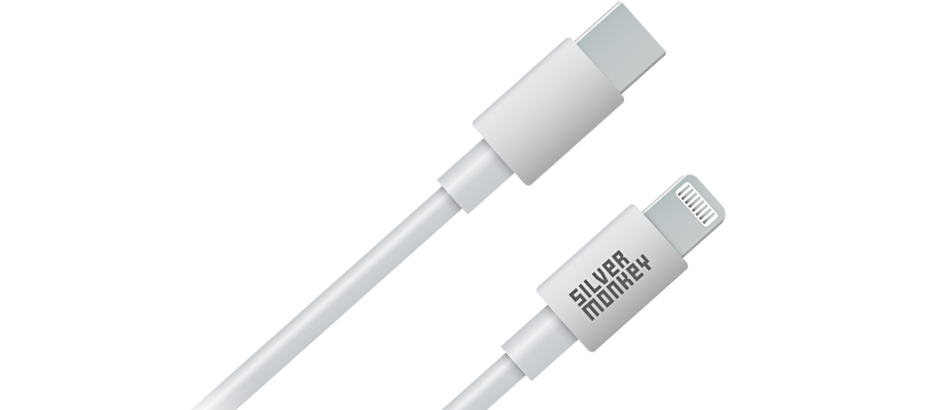 Silver Monkey X USB-C - Lightning Kabel 0,5m