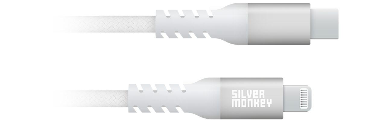 Silver Monkey X USB-C - Lightning Kabel 0,5m
