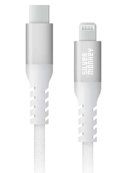 Silver Monkey X USB-C - Lightning Kabel 3m