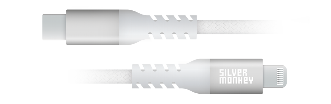 Silver Monkey X USB-C - Lightning Kabel 3m