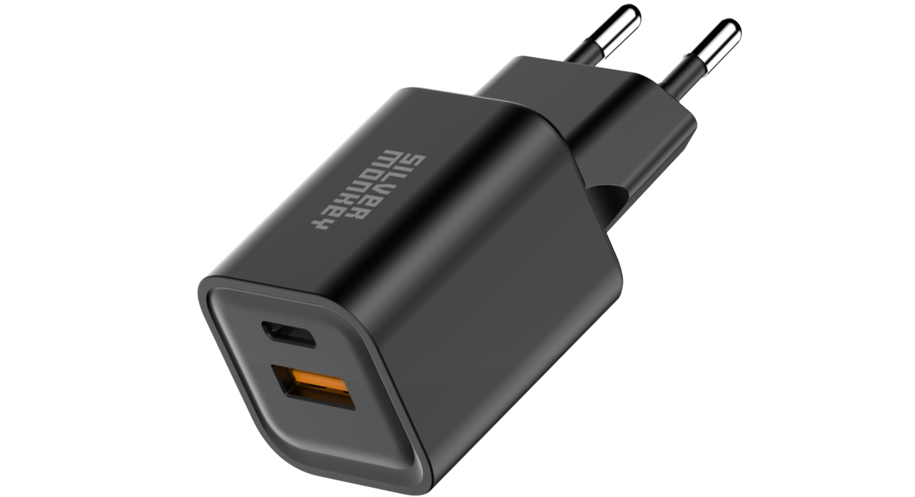 Silver Monkey X GaN 35W USB-C PD, USB-A QC B Netzladegerät