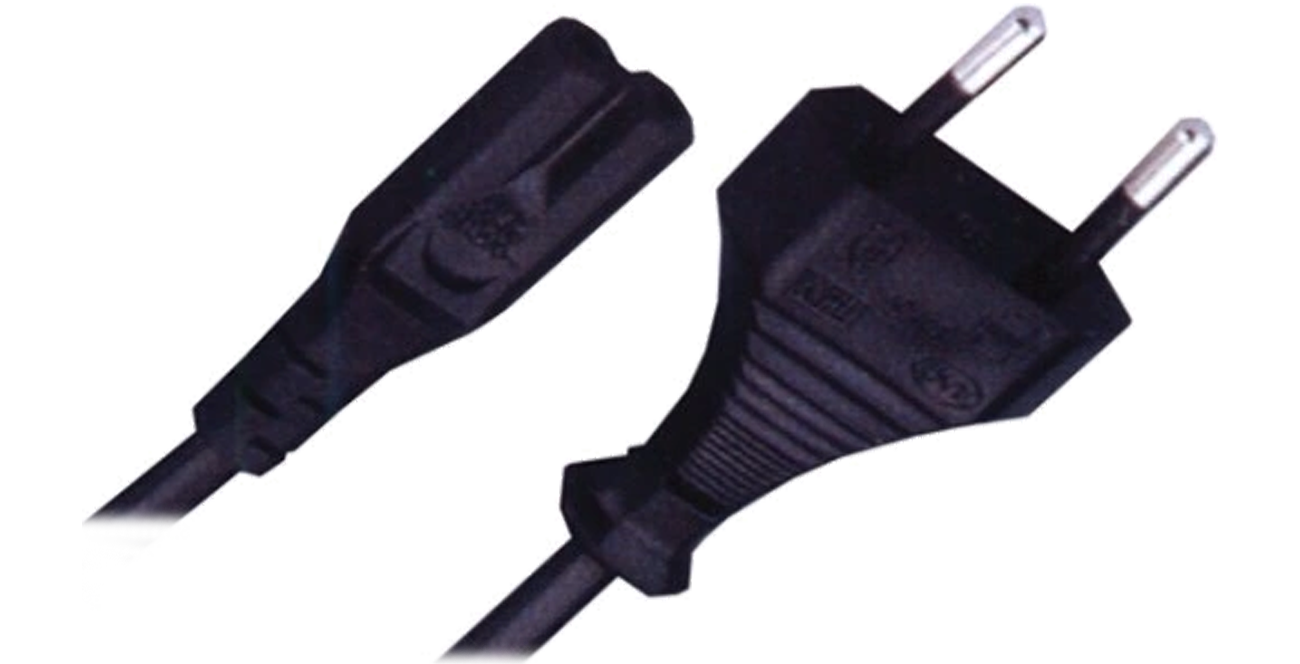 Silver Monkey X Schuko - C8 Kabel 1,8m