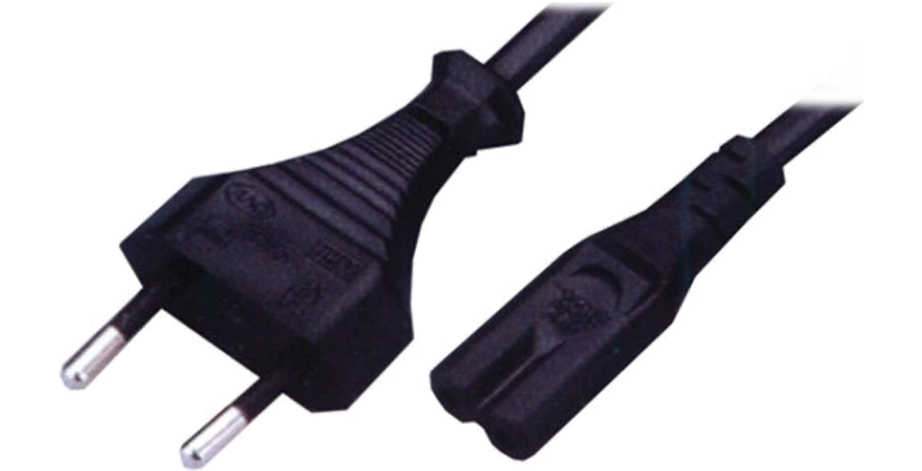 Silver Monkey X Schuko - C8 Kabel 1,8m