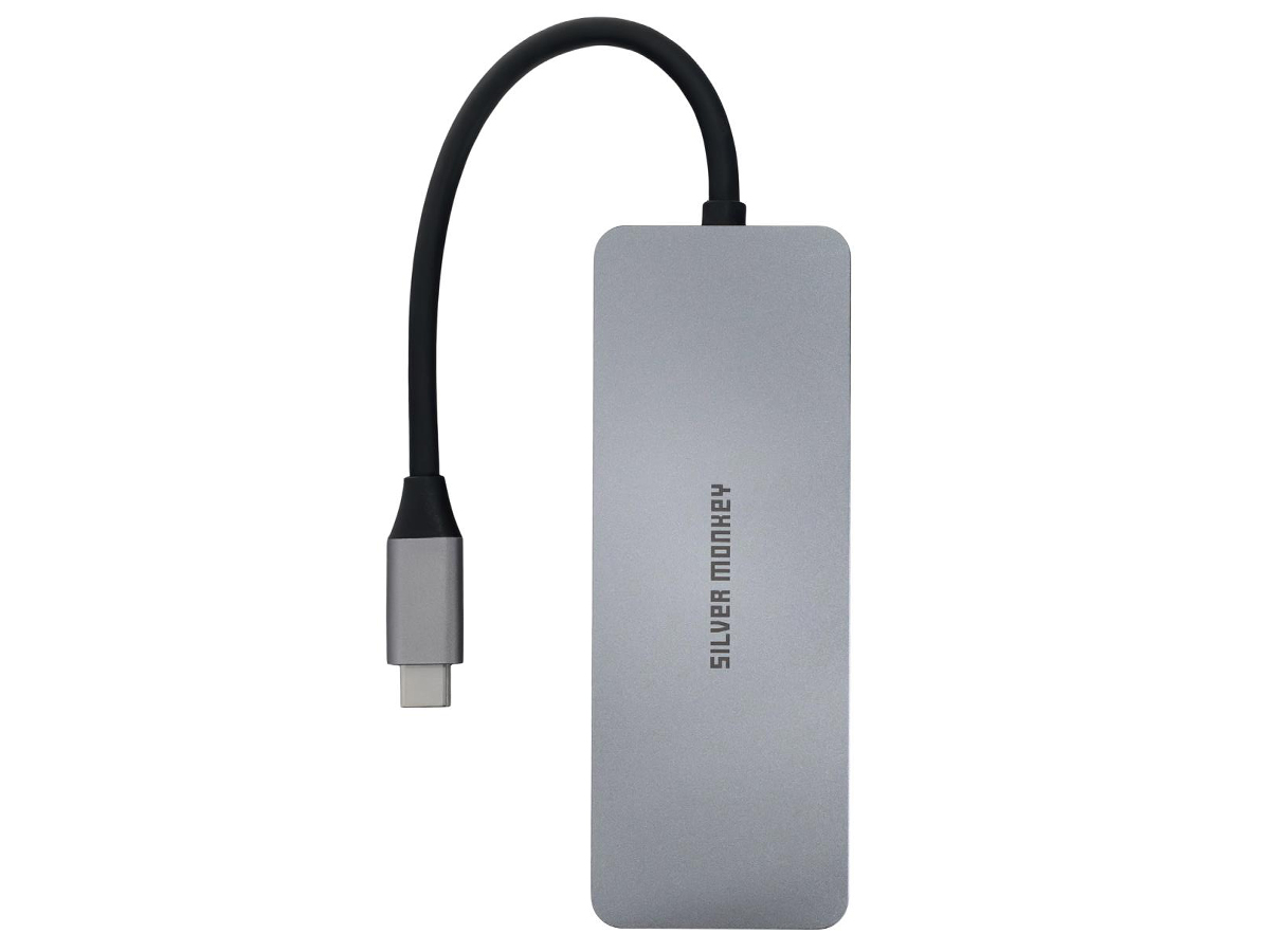 Adapter USB-C - HDMI, 3xUSB, USB-C, PD 100W logo