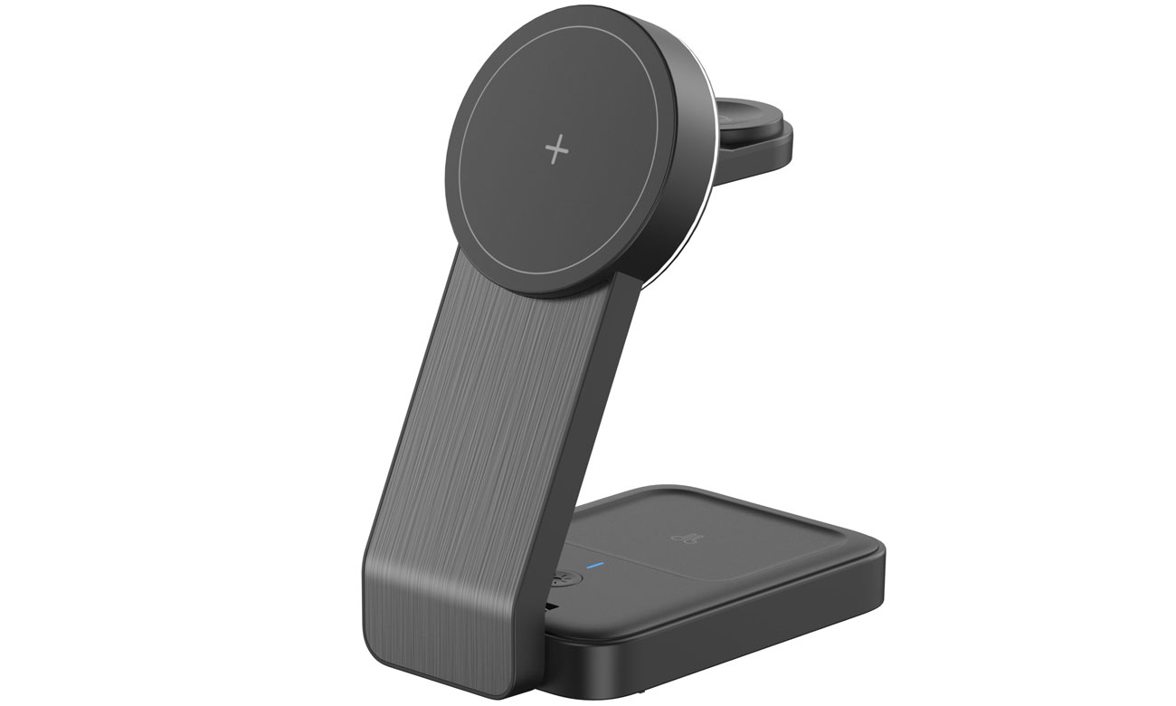 Alu MagCharger Qi2 3in1 schwarz