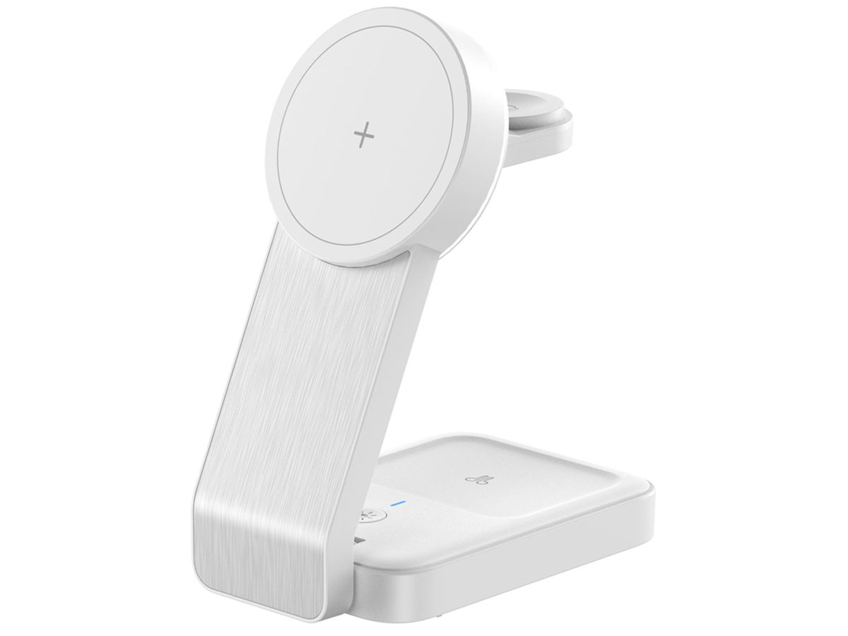 Alu MagCharger Qi2 3in1 weiß