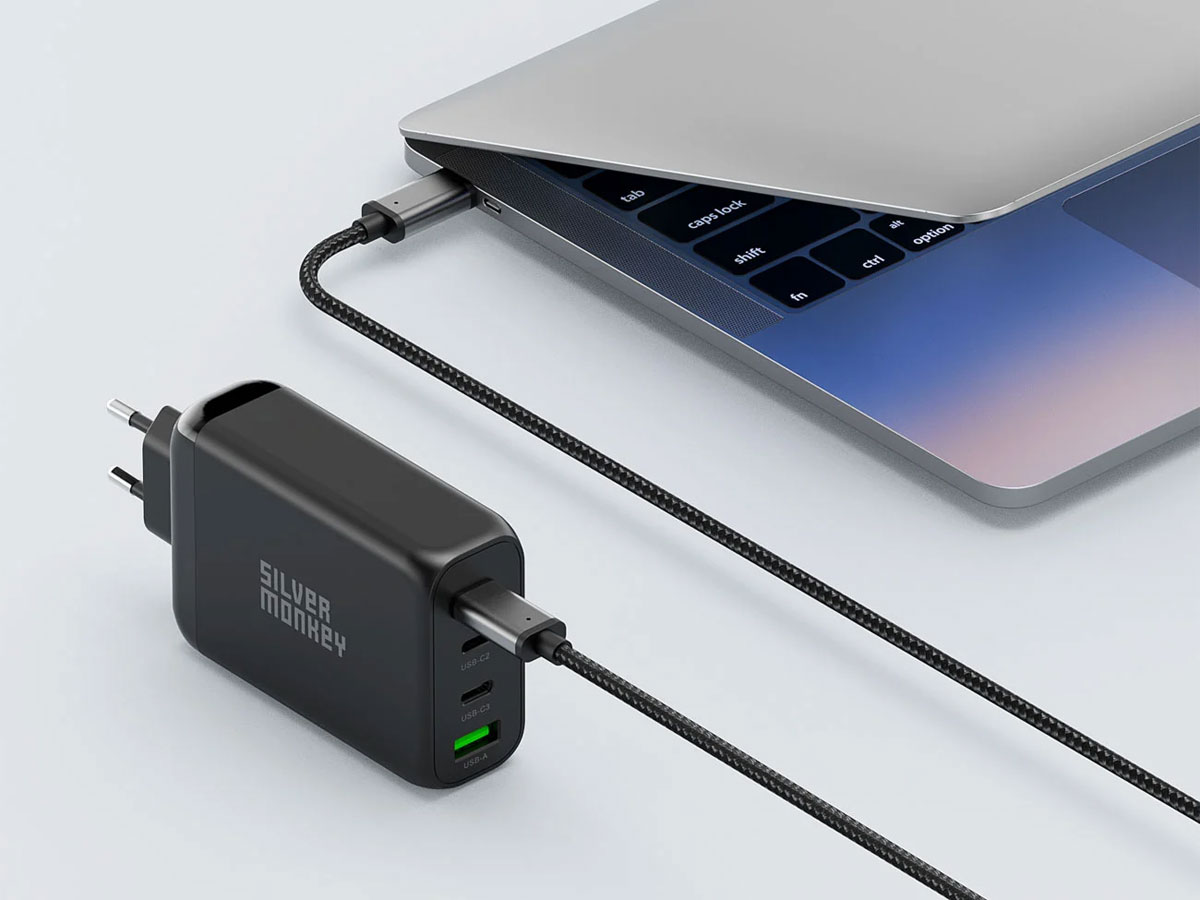 Silver Monkey Netzladegerät GaN 140 W Power Delivery 3.1