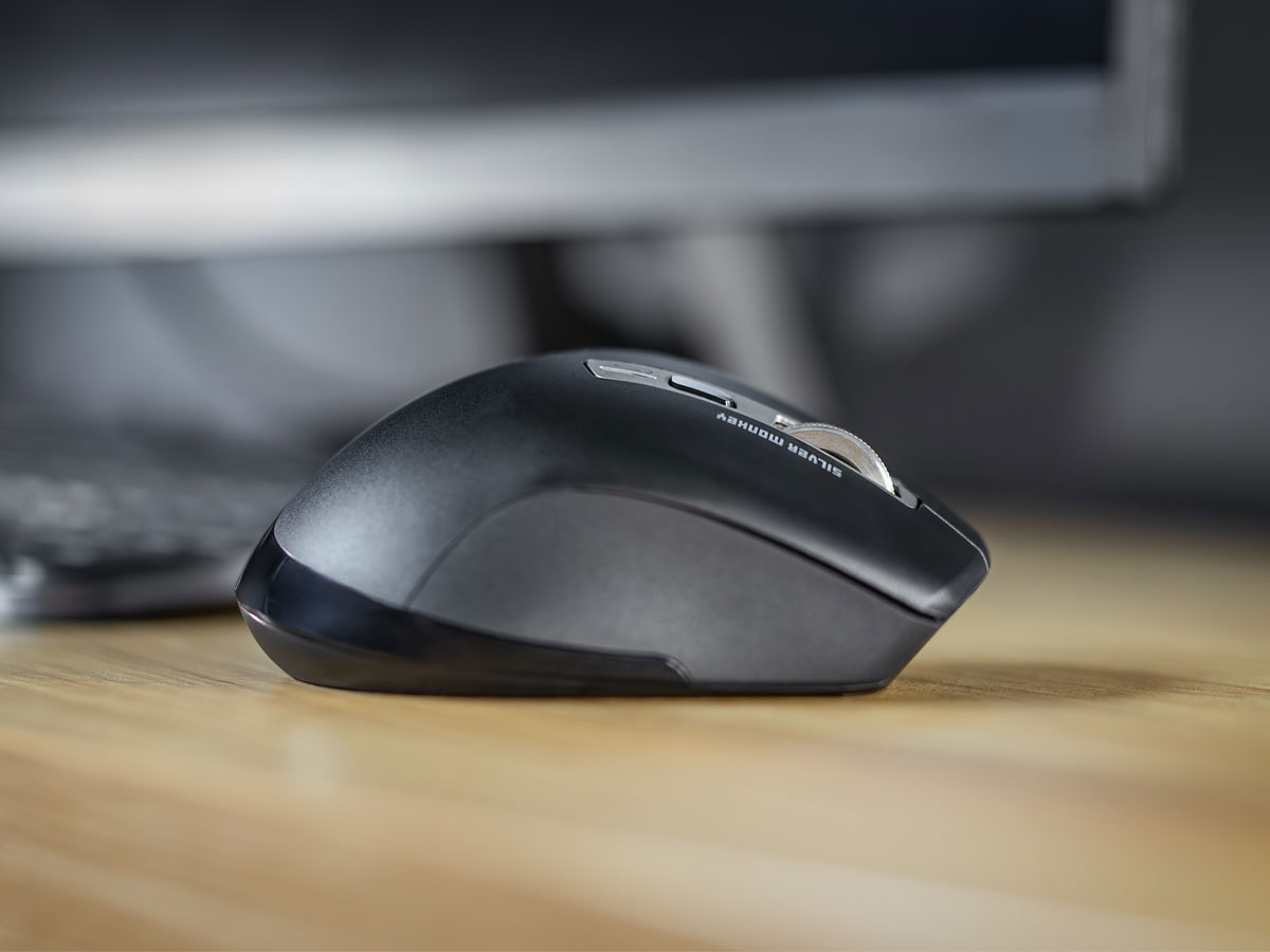 Silver Monkey Business Wireless Comfort Mouse Silent