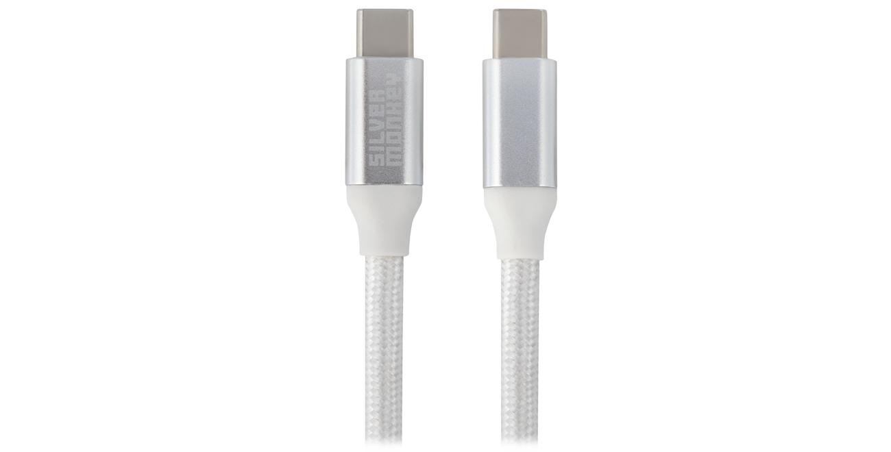 USB-C Kabel 3.0 100W Silver Monkey