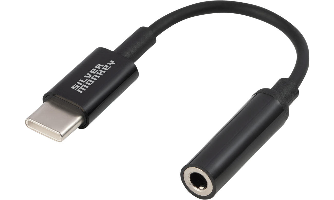Silver Monkey X Adapter USB-C - Miniklinke 3,5 B