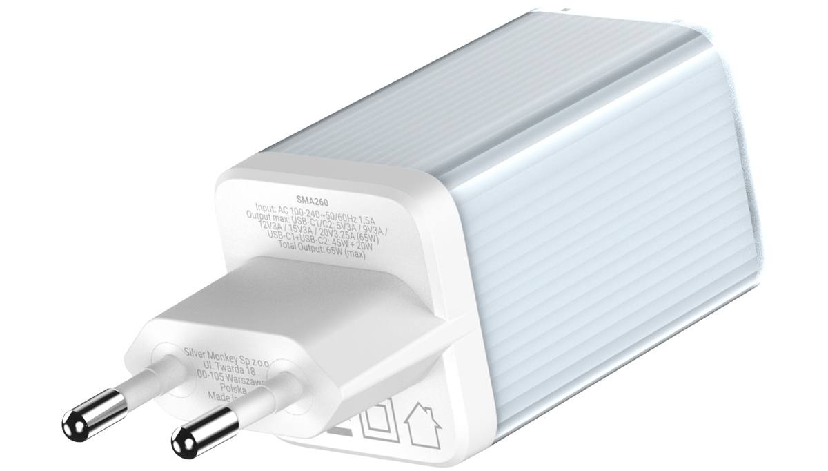 GaN-Netzteil 65 W 2x USB-C