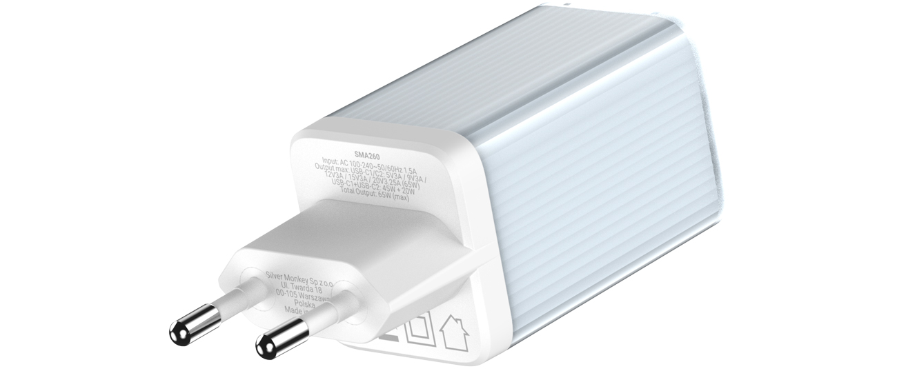GaN-Netzteil 65 W 2x USB-C