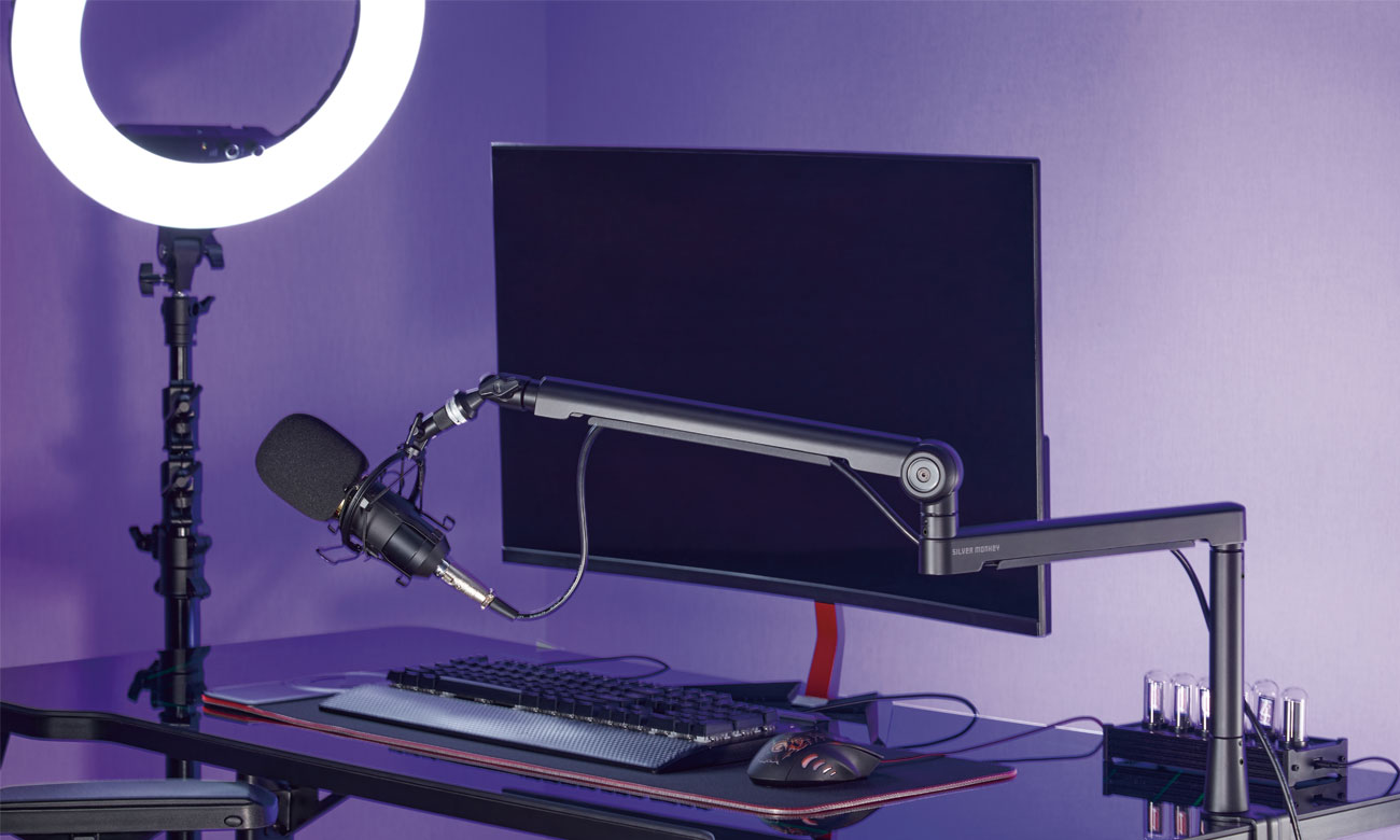 Stativ für Mikrofon Silver Monkey MA-100 - Lifestyle-Grafik