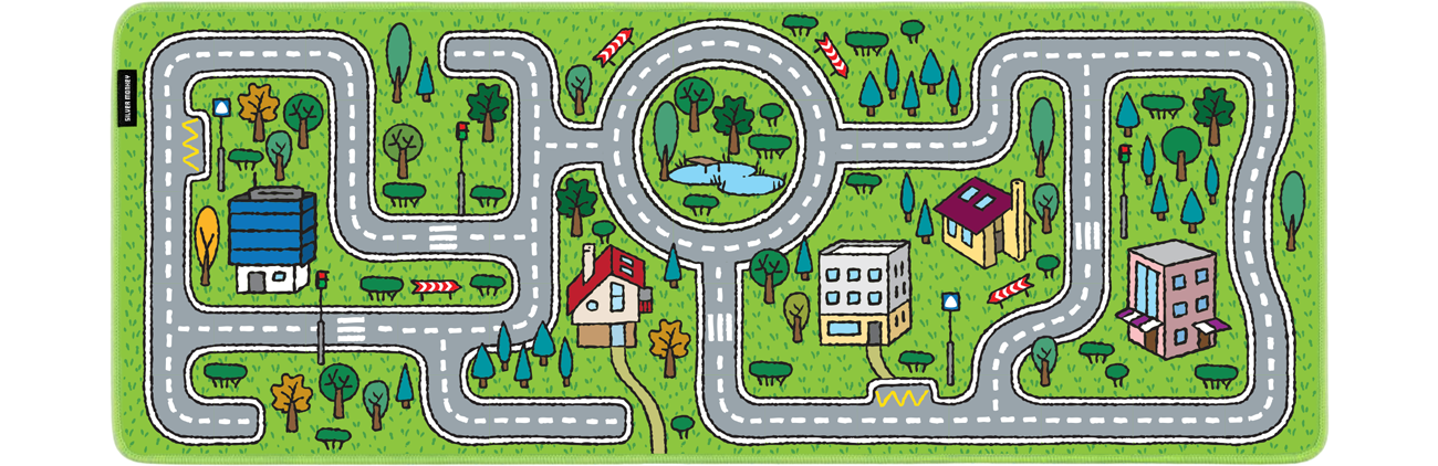 Silver Monkey X XL Suburbs Edition Mauspad