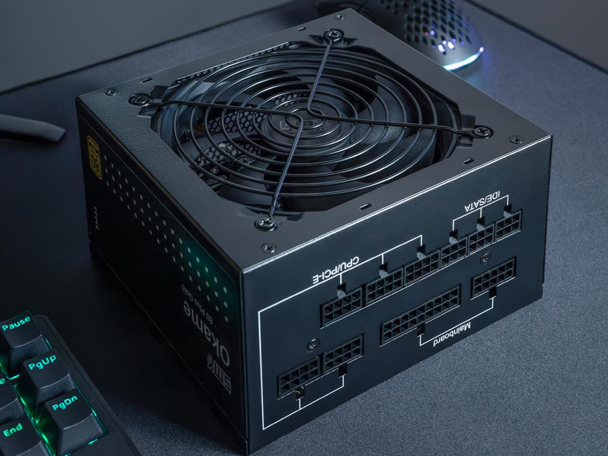 Okame M2 650W 80 Plus Gold EU okablowanie