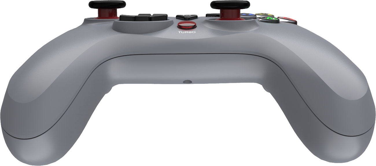 Drahtloser Silver Money X Tsukkomi-Controller - Unteransicht im Winkel