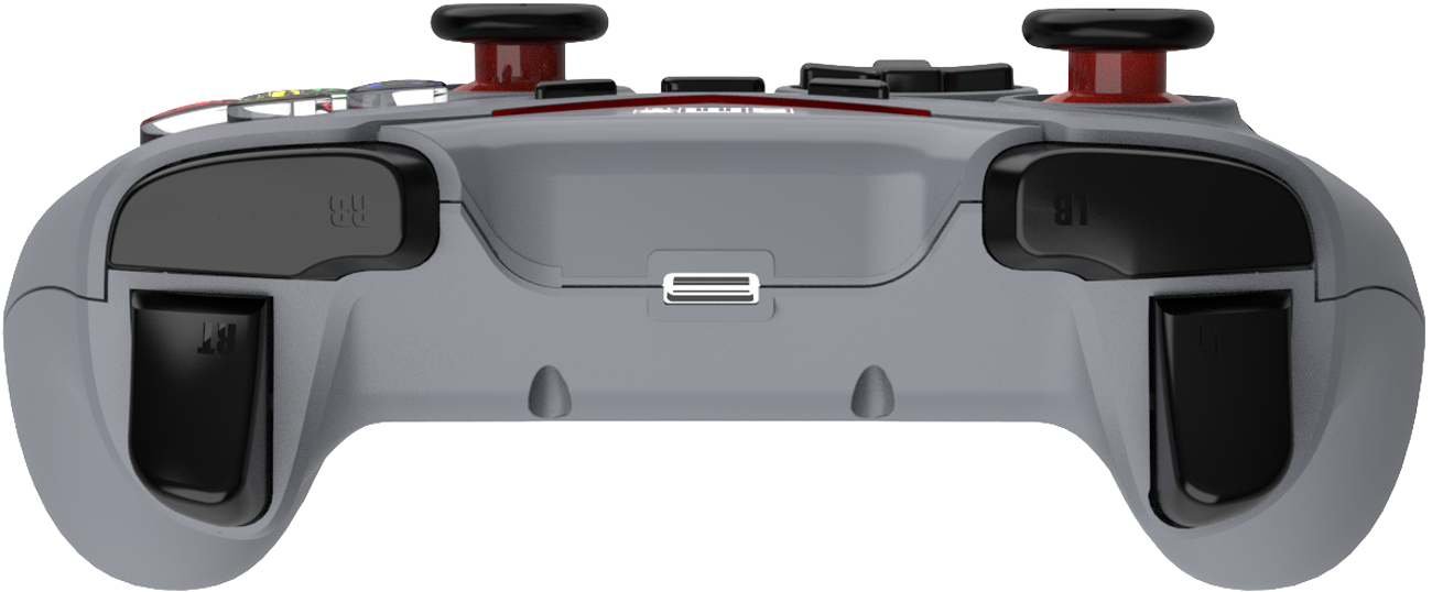 Drahtloser Silver Money X Tsukkomi-Controller - Draufsicht im Winkel