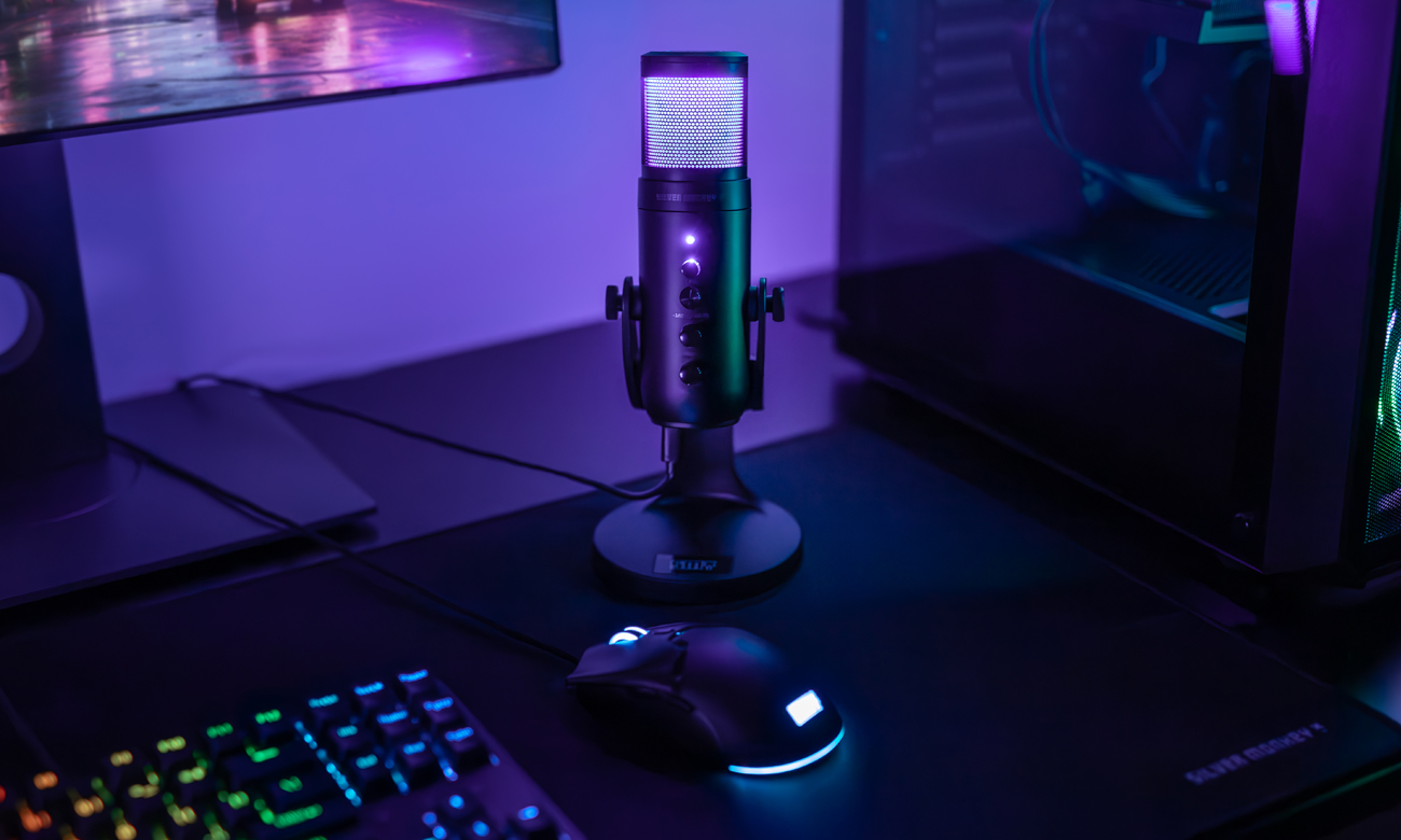 Streaming-Mikrofon Silver Monkey X Noberu - Lifestyle-Grafik