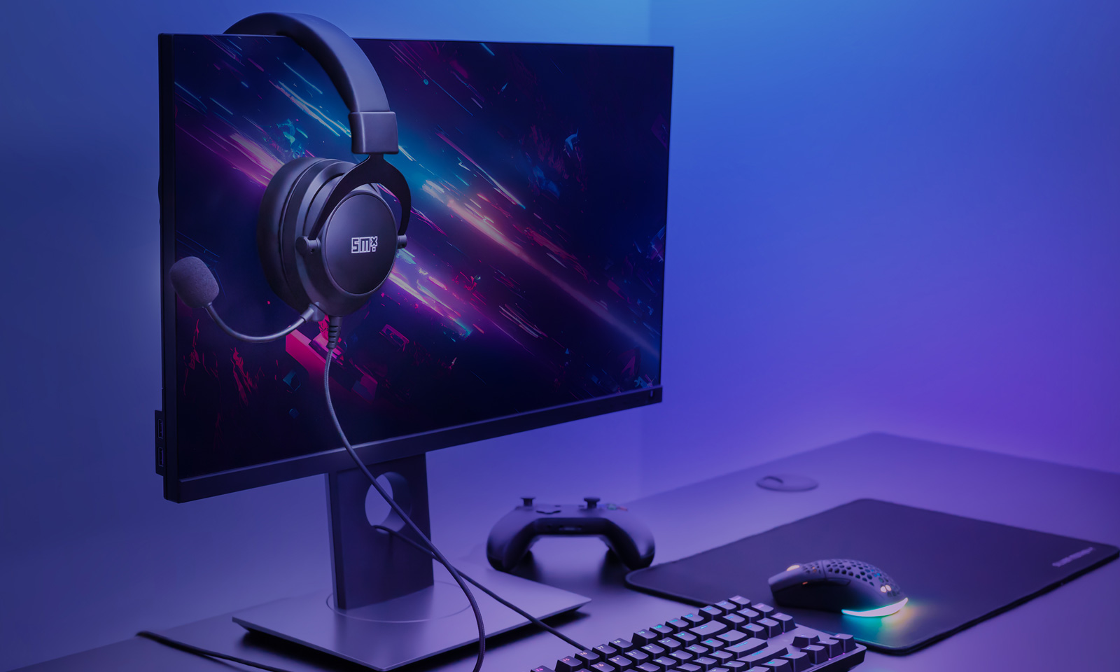 Słuchawki gamingowe Silver Monkey X Koon - Grafika lifestyle