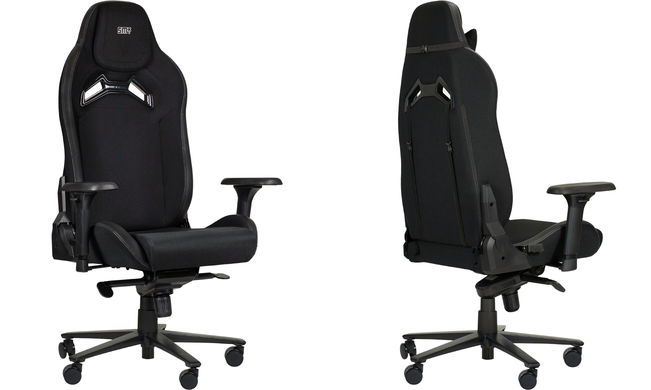 Fotel gamingowy Silver Monkey X Semeru SMXG029- Widok od przodu pod kątem i od tyłu