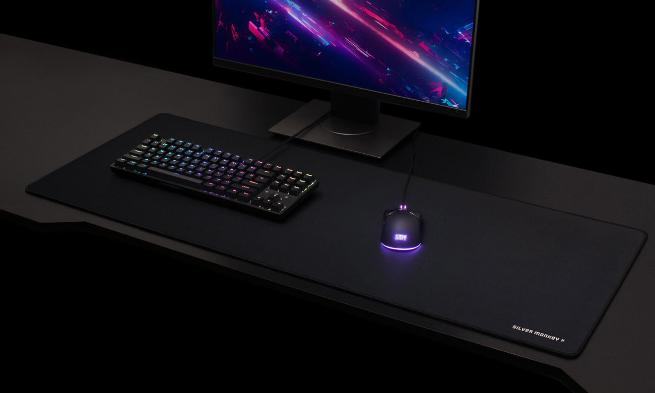 Podkładka pod mysz Silver Monkey X Mojave S widok z góry