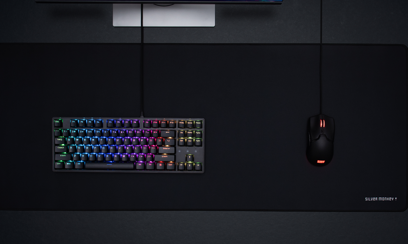 Podkładka pod mysz Silver Monkey X Mojave L widok z góry