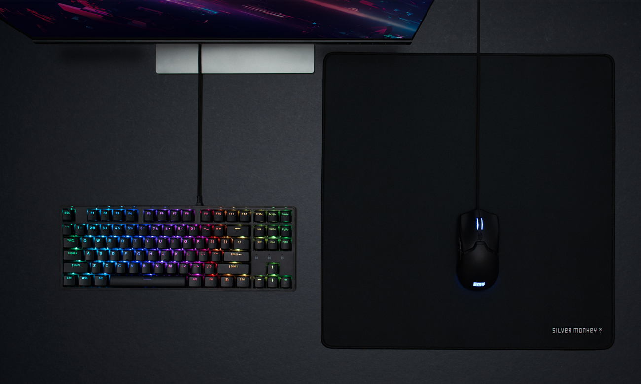 Podkładka pod mysz Silver Monkey X Sonora L