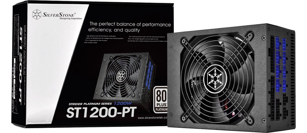 Netzteil 1200W Strider 80 Plus Platinum BOX SST-ST1200-PT