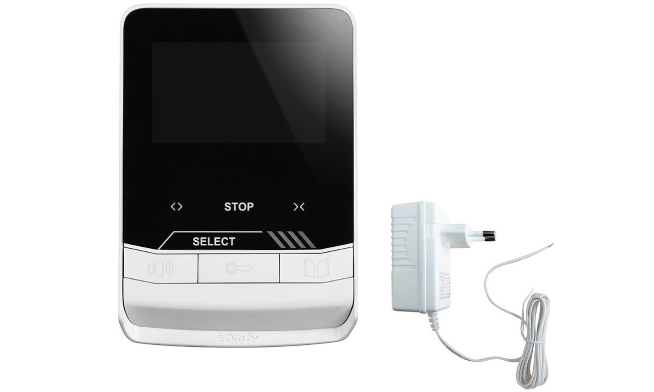 Interner Monitor für Video-Türsprechanlage Somfy V100+ mit Netzteil