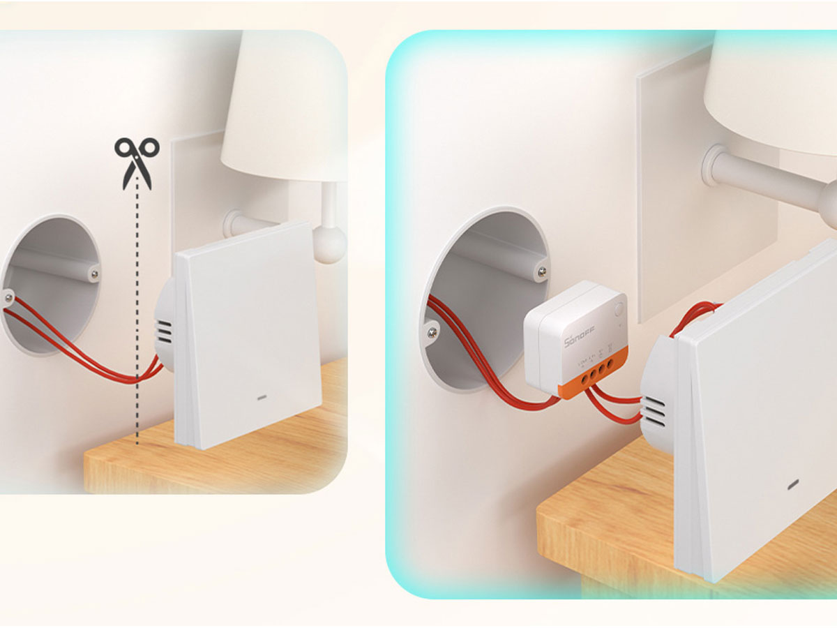 Zubehörset 2 Sonoff Smart Switch ZBMINIL2