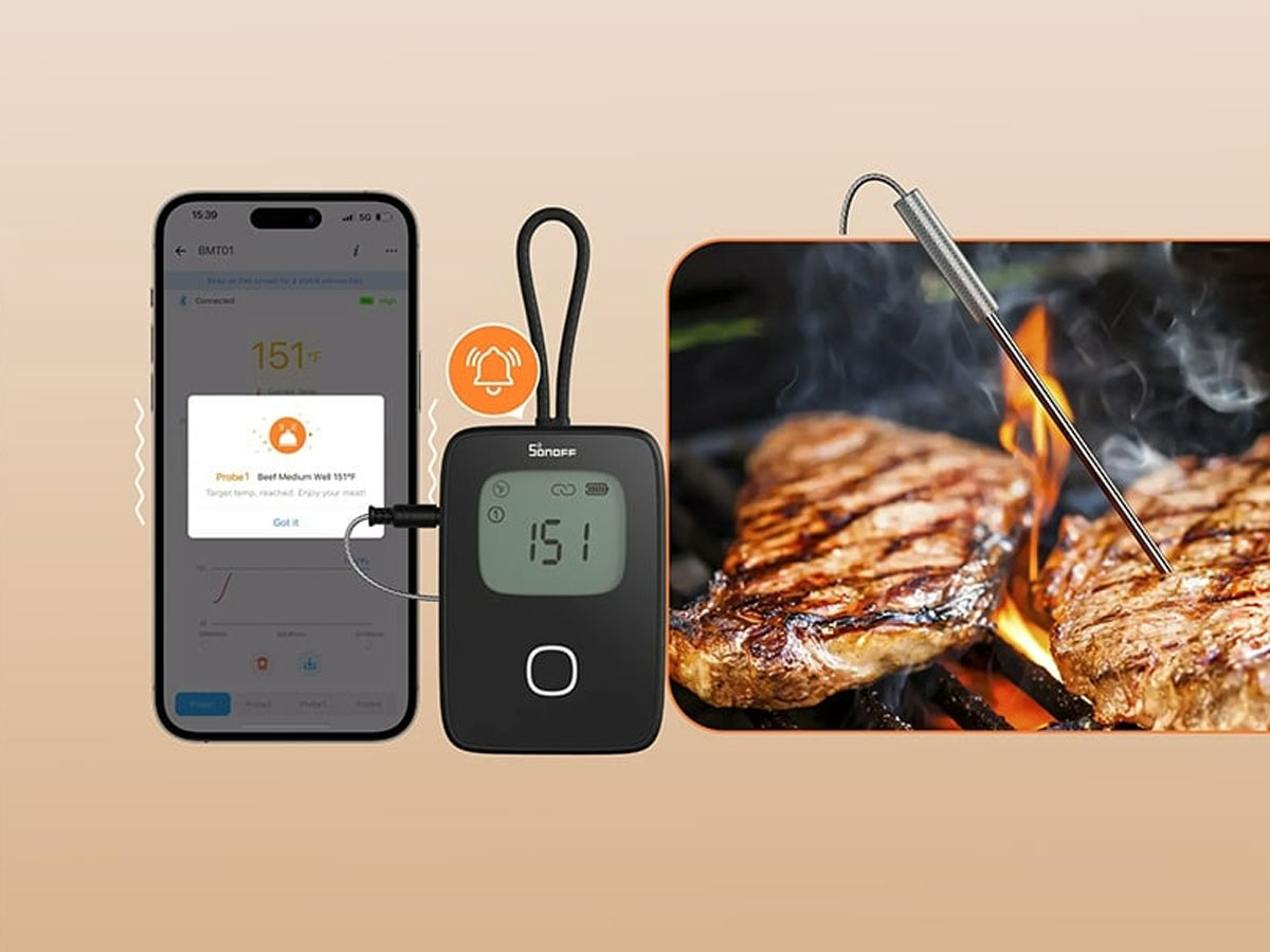 Sonoff Smart Thermometer für Fleisch BBQ BMT01