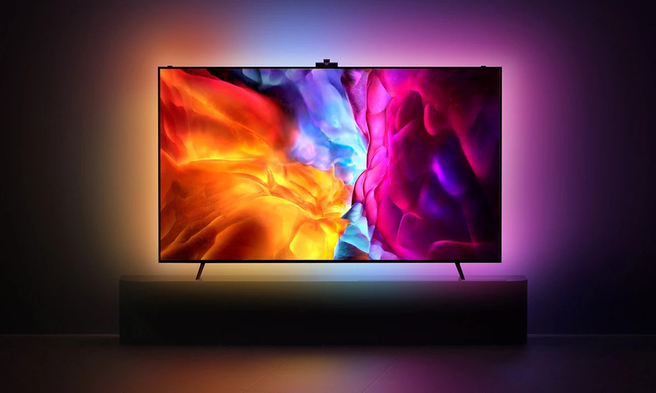 LED-Hintergrundbeleuchtung für Fernseher Spacetronik Glow Three - Ambilight und Beleuchtung entsprechend dem Inhalt