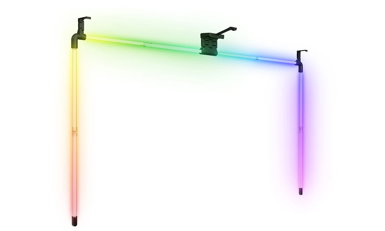 LED-Hintergrundbeleuchtung für Fernseher Spacetronik Glow Three 55'' - Frontansicht im Winkel