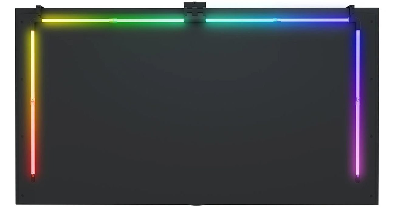 LED-Hintergrundbeleuchtung für Fernseher Spacetronik Glow Three - Hinten am Fernseher montiert